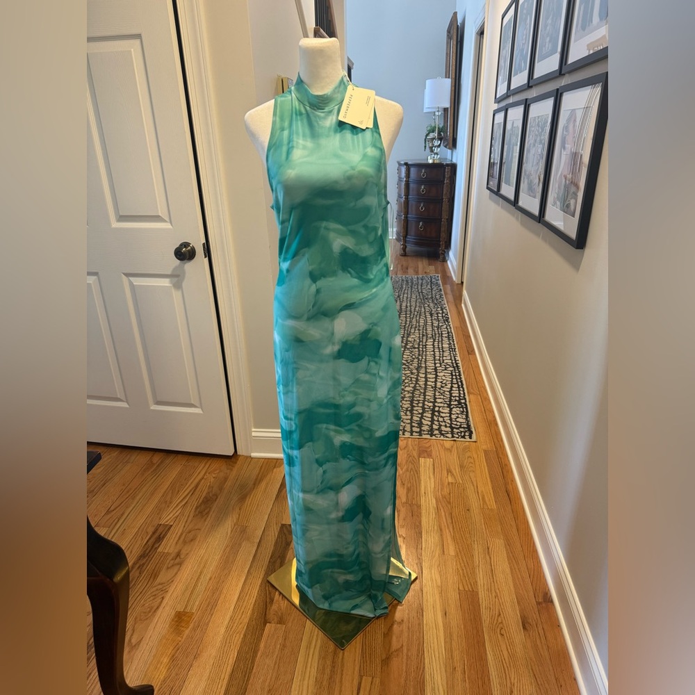 Peppermayo Cool Teal Midi Dress